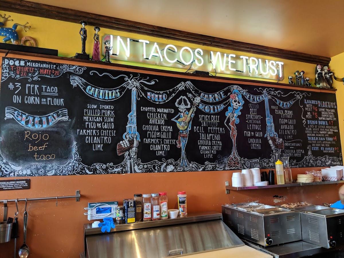 Doce Taqueria Menu - Image 4